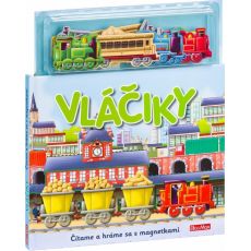 Vláčiky - Knižka s magnetkami