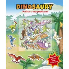 Kniha s magnetkami: Dinosaury