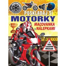 Poskladaj si motorky - maľovánka s nálepkami