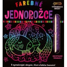 Farebné jednorožce - Vyškrabovacie obrázky