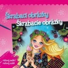 Škrabacie obrázky - ružový zošit