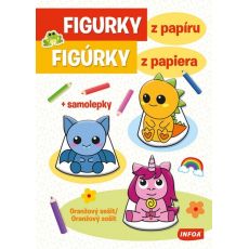 Figúrky z papiera - oranžový zošit