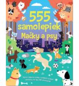 555 samolepiek - Mačky a psy