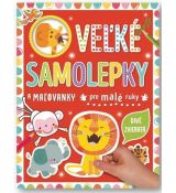 Divé zvieratá - veľké samolepky pre malé ruky