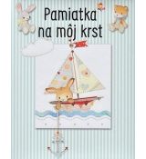 Pamiatka na môj krst -  modrá