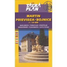 Mapa - Martin - Prievidza - Bojnice  1 : 10 000